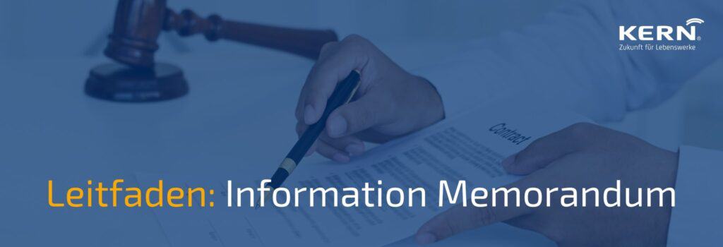 Beitragsbild zu Information Memorandum